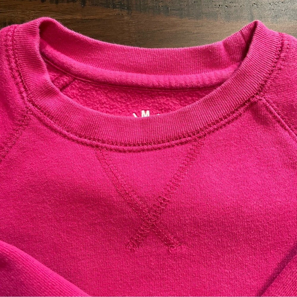 Primary Kids Dark Pink Crewneck Sweatshirt - Picture 8 of 9